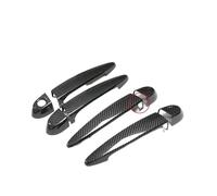 ASXWRTBC Right Hand Drive Car Real Carbon Fiber Door Handle Cover Trim Compatible for BMW 3 Series E90 E91 E92 E93 F30 2006-2016 Accessories(8pcs Front Sensor,NO LED Lights)