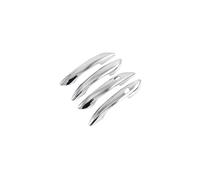 ASXWRTBC Silver Door Handle Cover Outer Bowl Frame Trim Compatible for Hyundai Elantra CN7 N Line Car Exterior Accessories Left Hand Drive