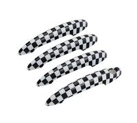 ASXWRTBC Union Jack Door Handle Cover Sticker Compatible for MINI One Cooper S R60 Countryman 2011-2016 Modles Car-Styling Accessories 4 Pcs/Set(Grid)