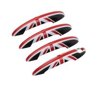 ASXWRTBC Union Jack Door Handle Cover Sticker Compatible for MINI One Cooper S R60 Countryman 2011-2016 Modles Car-Styling Accessories 4 Pcs/Set(Black A)