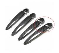 ASXWRTBC Upgrade Real Carbon Fiber Compatible for BMW 3 Series E90 E92 E93 F30 F35 GT F34 2005-2013 Car Exterior Door Handles Covers Auto Styling(4D with Sensor,Black)