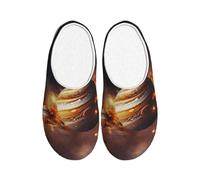 ASXZCBV Solar System Jupiter Saturn Print Breathable and Cozy Washable House Slippers Unisex TPR Sole Indoor Outdoor shoes
