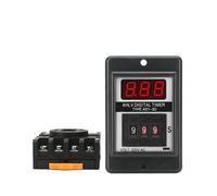 ASY-3D Delay Timer Time Relay 8PIN With Base DC12V DC24V AC110V AC220V 1-999S Digits Programmable Timer Delay Relay 1Pcs(AC220V)