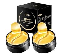 ASYBO 120 Pcs Under Eye Masks, Golden Under Eye Patches, Eye Treatment Mask for Dark Circles, Puffy Eyes, Fine Lines, Anti-Aging and Anti-Wrinkle, Collagen Under Eye Mask