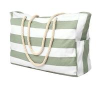Asyduey 1 Piece Beach Bag, Swimming Bag Swimming Pool Bag, Beach Bag Shopping Bag, Foldable Shoulder Bag Green