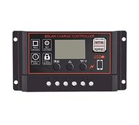 Asyduey 100A Solar Charge Controller Solar Panel Controller 12V 24V LCD Display Solar Panel Battery Regulator with USB Port