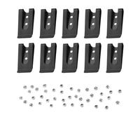 Asyduey 10Pcs 56X25mm Double Holes Metal Spring Belt Sheath Clip Clasp Buckles Accessories with 8mm Cap Studs Screws