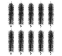 Asyduey 10PCS Stainless Steel Core Brush Aquarium Filter Fish Tank Brush Pond Biochemical Filter Brush Filter