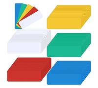 Asyduey 120 Magnetic Dry Erase Labels Reusable Name Tag Labels Magnetic Label Strips for Home Office Whiteboard Refrigerators