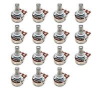 Asyduey 15pcs A Type(Tone) Guitar Accessories 18MM Electric Guitar Small Potentiometer Tone Knob Modulation Switch Handle A250K