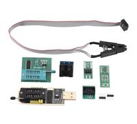 Asyduey 1Set CH341A 24 25 Series EEPROM Flash BIOS USB Programmer+SOIC8 SOP8 Test Clip+SPI .8V Adapter+SOP8 SOIC8 to DIP8