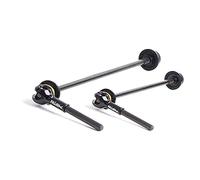 Asyduey 2 Piece Mountain Bike Titanium Alloy Quick Release Bike Carbon Fiber Titanium Shaft Quick Release Rod (Black)