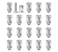 Asyduey 20 Pcs M6x25 Jack Nuts Car Metal Screw Petal Nuts with Screw for Hollow Wall Iron Skin
