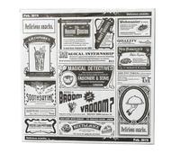 Asyduey 200Pcs English Newspaper Greaseproof Paper Snack Paper Oil-Absorbent Paper French Fries Sandwich Wrapping Paper,White Easy to Use 22 X 22cm