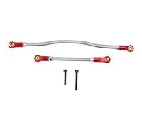 Asyduey 2Pcs Adjustable Steering Link Rod Metal Rod End for 1/10 RC Crawler Car Axial Capra 1.9 UTB AXI03004 Parts,Red