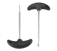 Asyduey 2Pcs Stainless Steel Hockey Skate Tightener Skate Key Tool Shoe Lace Puller Ice Roller Skate Tool for Ice-Skates