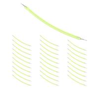 Asyduey 30PCS 3V Ultra Slim LED Flexible Filament 60mm Retro Bulb Parts LED Diode Lighting Filament Green Light