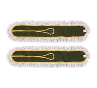Asyduey 36inch Commercial Dust Mop Pads for Floor Cleaning, Cleaning Office Garage Hardwood Warehouse Factory Mall 2PCS Green