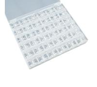 Asyduey 36Pcs Sewing Machine Bobbin, Universal Sewing Bobbins Plastic Sewing Machine Bobbin with Storage Box Easy Install