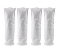 Asyduey 4 Packs of Filter Socks, 200 Micrometres, for Fish Tank/Saline Aquarium, Pond, for Sump/Overflow