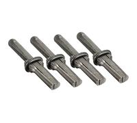 Asyduey 4 Pieces of Stone Cleavers, Wedges, Stonecutters, Stone Breaking Tools, Iron Chisels, Hand Tools Set Easy to Use