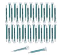 Asyduey 40 Piece Epoxy Mixing Nozzle Electrostatic Mixing Nozzle Tip 50Ml/1.7Oz (1:1/1:2 Ratio) 16 Elements
