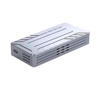 Asyduey 40Gbps NVMe SSD Enclosure M.2 to USB Adapter with Built-in Cooling Fan Aluminum Case Supports 2242/2260/2280 Sizes