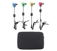Asyduey 4Pcs Fishing Swingers Set Fishing Bite Alarm Indicators Led Illuminated Swinger Carp Fishing Accessories