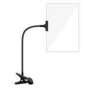 Asyduey 5X Magnifying Glass with Clip, 6x3.5 Inch Magnifier with Clamp Adjustable Flexible Gooseneck,Clip on Magnifying Glass