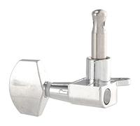 Asyduey 6 Pieces Silver Acoustic Guitar Machine Heads Knobs Guitar String Tuning Peg Tuner(3 for Left + 3 for Right)