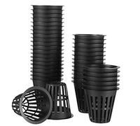 Asyduey 60 Pack 2 Inch Net Cups Slotted Mesh Wide Lip Filter Plant Net Pot Bucket Basket for Hydroponics