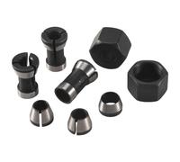 Asyduey 8 Pcs Router Collet Set Chuck Heads Adapter for Drills Engraving Trimming Carving Machine Electric Router Milling Cutter