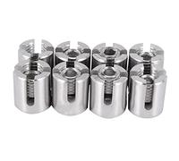 Asyduey 8 Pcs Stainless Steel Wire Rope Green Wall Trellis Fitting Clip 3mm Wire