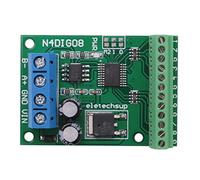 Asyduey 8Ch Input/Output Digital Switch TTL LvTTL CMOS RS485 IO Control Module Modbus Rtu Board for PLC Relay, (with Terminal)