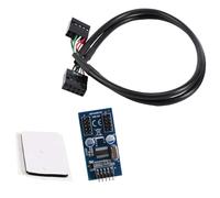 Asyduey 9Pin USB Header Male 1 to 2/4 Female Extension Cable Card Desktop 9Pin USB HUB USB 2.0 9 Pin Connector Adapter 30cm 1PCS