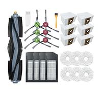 Asyduey Accessories Kit for X1 Omni Turbo Vacuum Cleaner Main Brush HEPA Filter Mop Cleaning Cloth Dust Bag Parts