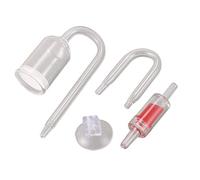 Asyduey Aquarium Glass Plant Co2 Diffuser U Shape Tube Set for Plant Fish