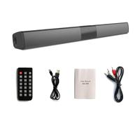 Asyduey BS-28B Soundbar Bluetooth Speaker Long Stereo Home Theater Sound Multifunctional Desktop Wireless Portable Speaker Black