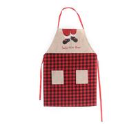 Asyduey Christmas-Aprons with Pockets - Water Resistance Apron for Baking Holiday Gifts Xmas Kitchen Supplies A 80.5 X 54.5 X 0.3cm