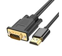 Asyduey -Compatible to VGA Converter Cable 1080P Gold Plated for PC, Laptop, Switch, TV Box 1M Long Video Cord