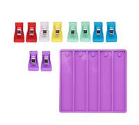 Asyduey Credit Card Puller Silicone Resin Mold, 10 Assorted Color Acrylic Debit Bank Card Grabber, Card Grabber for Long Nails