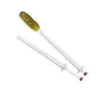 Asyduey Deluxe Pickle Pincher, Set of 2,Pickle Picker Stainless Steel and Plastic- Olive Pepper Grabber