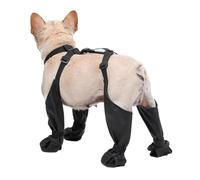 Asyduey Dog Shoes Waterproof Dirtyproof DogPaw Protectors with Suspenders Non-Slip Dog Rain Booties for Winter Snow Outdoor M