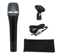 Asyduey E945 Wired Dynamic Super-Cardioid Vocal Microphone, Handheld Mic for Live Performances, Karaoke, & Studio Recording