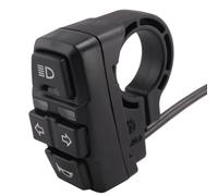 Asyduey Ebike Light Switch+Horn and Turning Light Switch Scooters Electric Bicycle Intelligent Mountain Bike DIy Accessories,36V