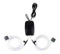 Asyduey Fish Tank Air Pump USB Powered Aerator Aquarium Accessories Adjustable Air Valve Silent Bubble Oxygen Pump(Black)