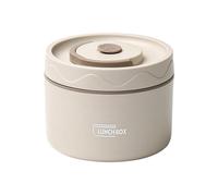 Asyduey Food Warm Lunch Container,Stainless Steel Thermal Lunch Container Portable Thermal Bento Box Food Container Beige C and Portable Easy to Use