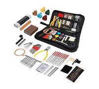 Asyduey Guitar Repair Kit Accessories Parts Component with 72 Parts-Professional Guitar Repair Kit and Accessories-for Electronic Guitars, Ukulele, Banjo