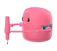 Asyduey Interactive Educational Drawing Robot Learning Toy with 100 Cards Early Educational Toys for Girl and Boy Pink