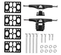 Asyduey Land Surfing Skateboard Trucks for S6 Red Spring Bridge Surfskate Skateboard Adapter,Black Gasket Set